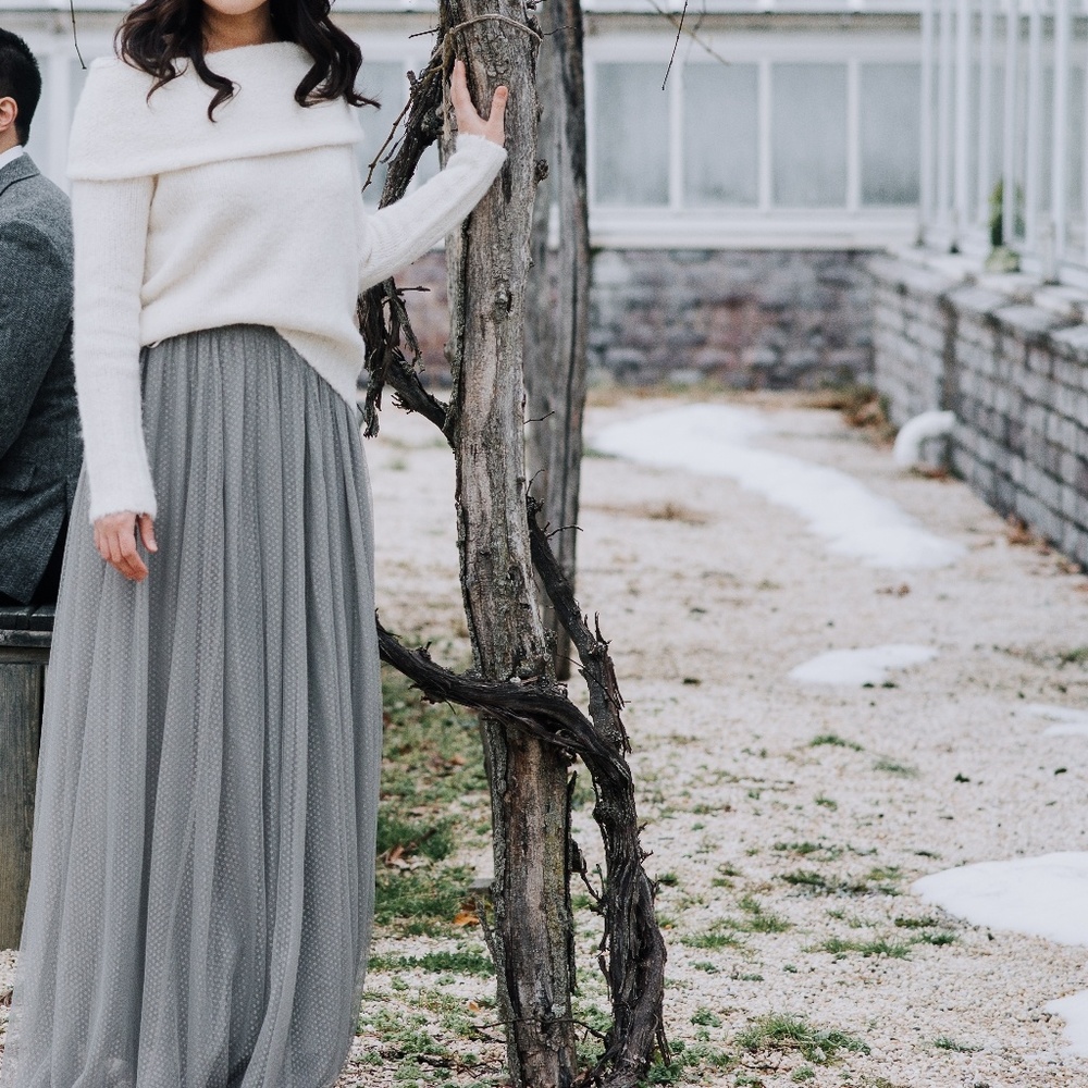 Needle & Thread, Dotted Tulle Maxi Skirt